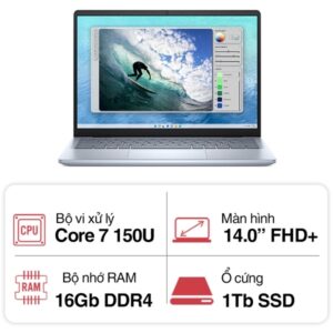 Laptop Dell Inspiron 5440 71034769 (Core 5 120U/ 16GB/ 1TB SSD/ 14 inch FHD+/ Win 11/ Office/ Vỏ nhôm/ 1Y)